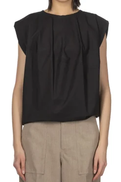 Sale YLEVE Suvin Cotton Typewriter Pullover Blouse - Black