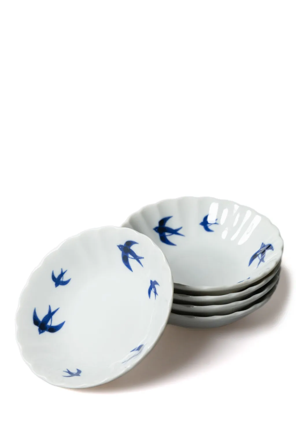 Fashion Mino Pottery Swallow 13.5cm Bowl Set of 5