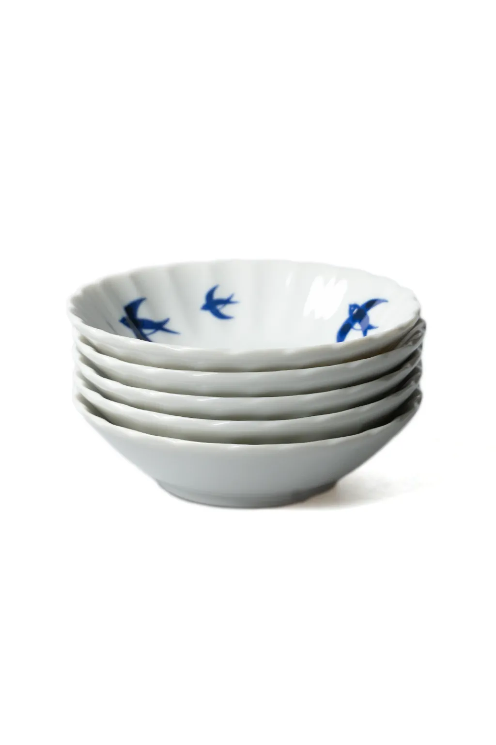 Fashion Mino Pottery Swallow 13.5cm Bowl Set of 5