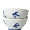 Hot Mino Pottery Swallow Rice Bowl - Set of 2