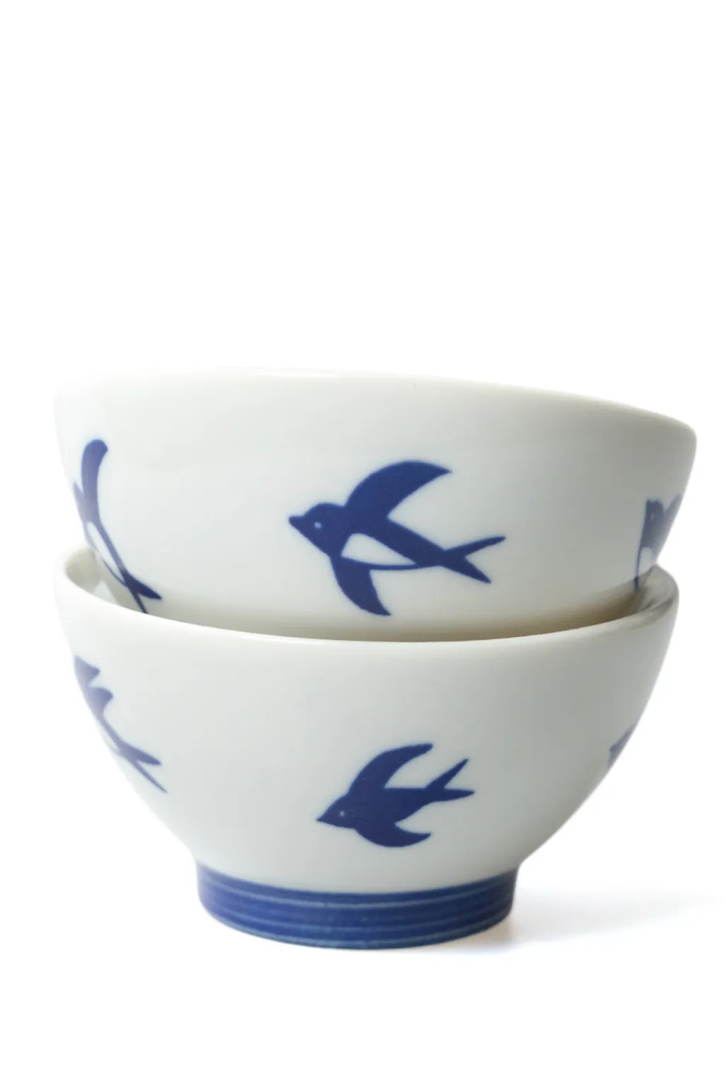 Hot Mino Pottery Swallow Rice Bowl - Set of 2