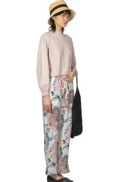 Sale Manon Swich Sleeve LS Tee - Pink