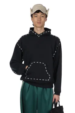 Discount Kapital SWT Knit MARIONETTE Hoodie - Black