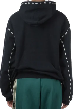 Hot Kapital SWT Knit MARIONETTE Hoodie - Black
