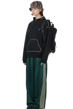 Hot Kapital SWT Knit MARIONETTE Hoodie - Black