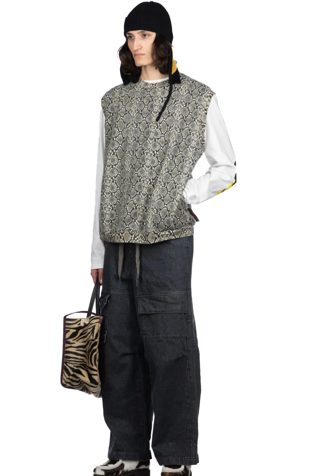Sale Kapital SWT Knit Python BIG Vest