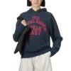 Outlet Kapital SWT Knit Raglan Hoodie (SPEAKEASY College) - Navy