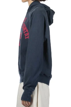 Outlet Kapital SWT Knit Raglan Hoodie (SPEAKEASY College) - Navy