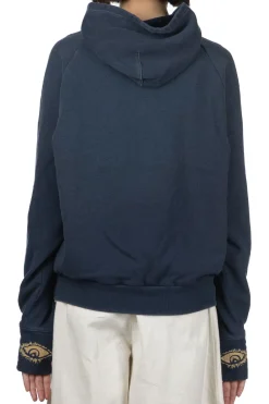 Outlet Kapital SWT Knit Raglan Hoodie (SPEAKEASY College) - Navy