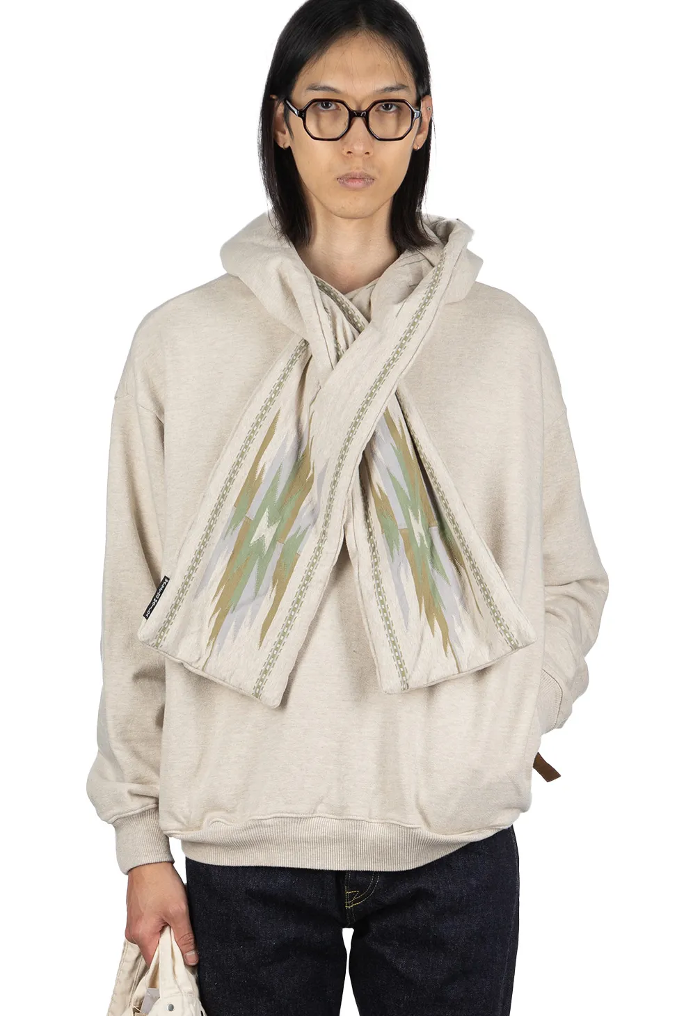 Outlet Kapital SWT Knit x Ortega Jersey KESA Parka - Natural