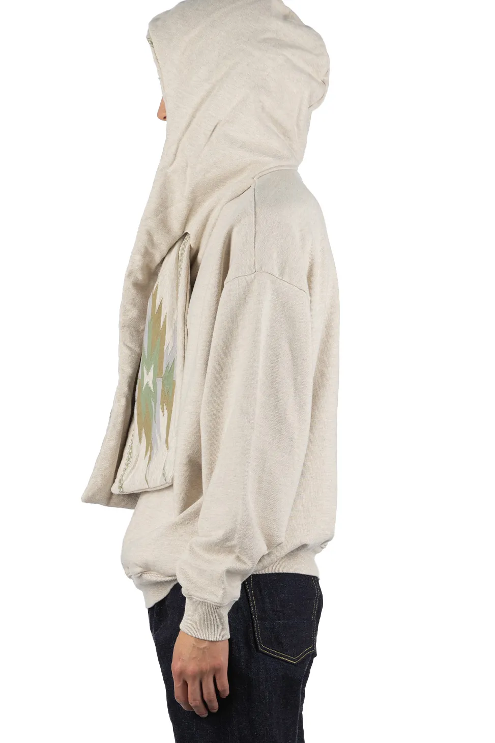 Outlet Kapital SWT Knit x Ortega Jersey KESA Parka - Natural