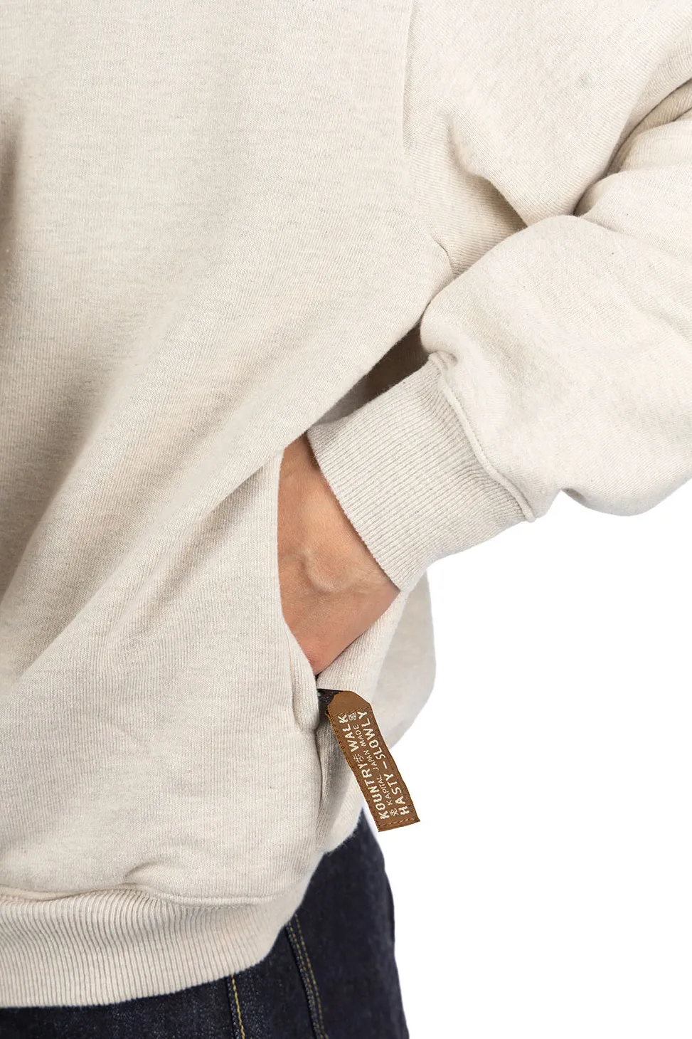 Outlet Kapital SWT Knit x Ortega Jersey KESA Parka - Natural