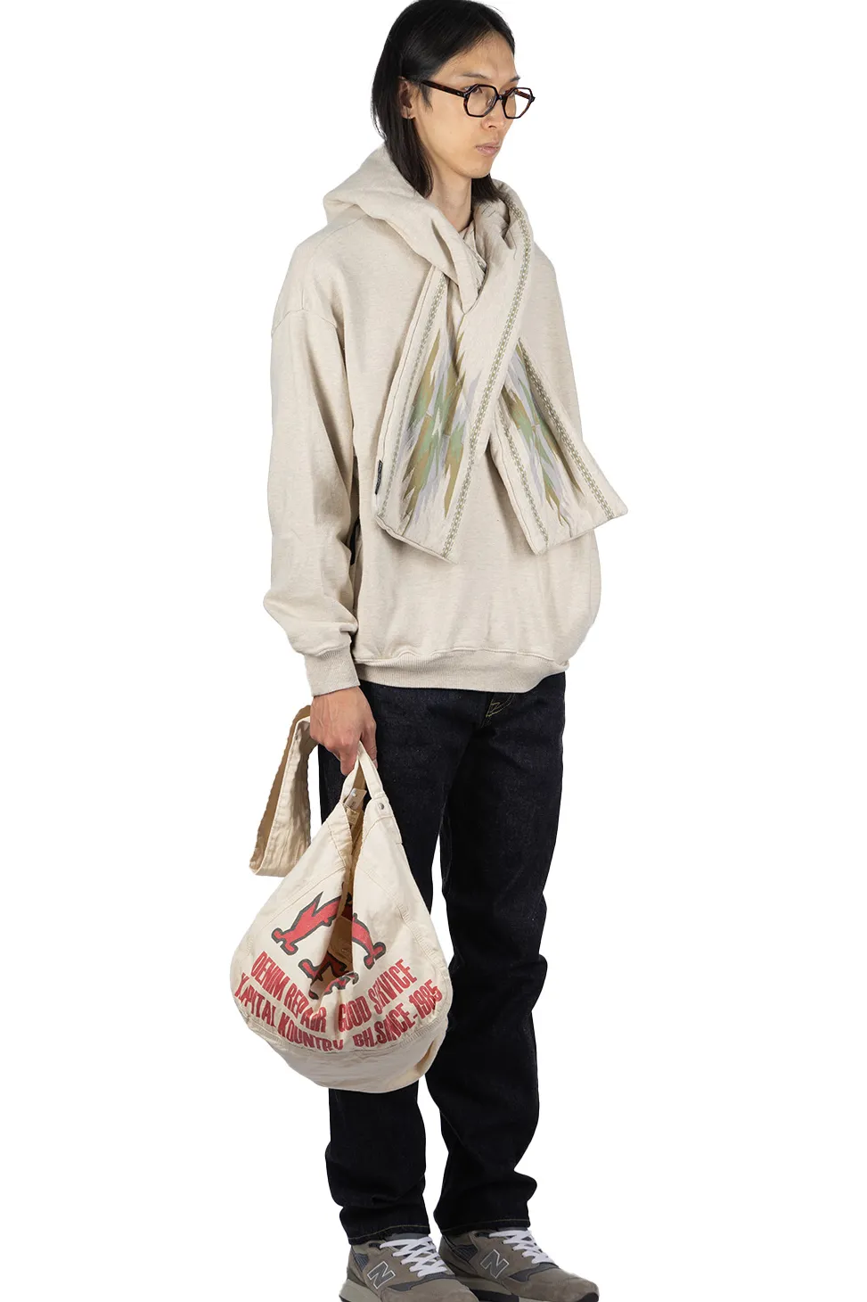 Outlet Kapital SWT Knit x Ortega Jersey KESA Parka - Natural