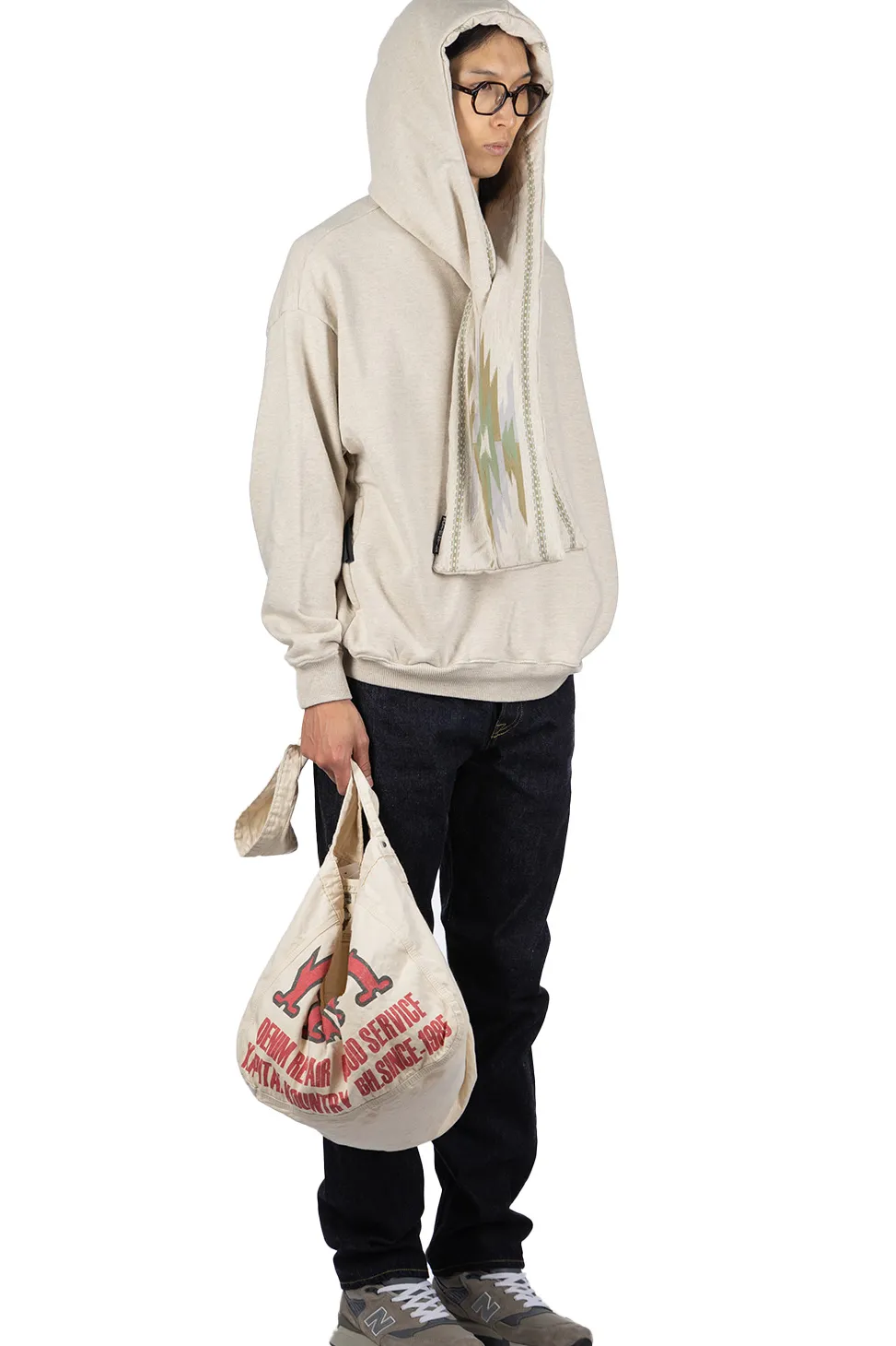 Outlet Kapital SWT Knit x Ortega Jersey KESA Parka - Natural