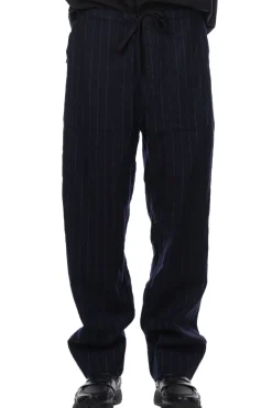 Sale Kaptain Sunshine Take Easy Baker Pants - Navy Stripe