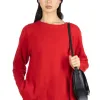 Sale NARU Tasmanian Lambswool Pullover - Red