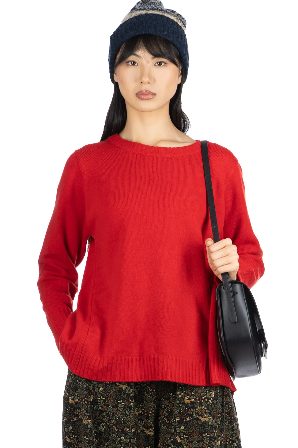 Sale NARU Tasmanian Lambswool Pullover - Red