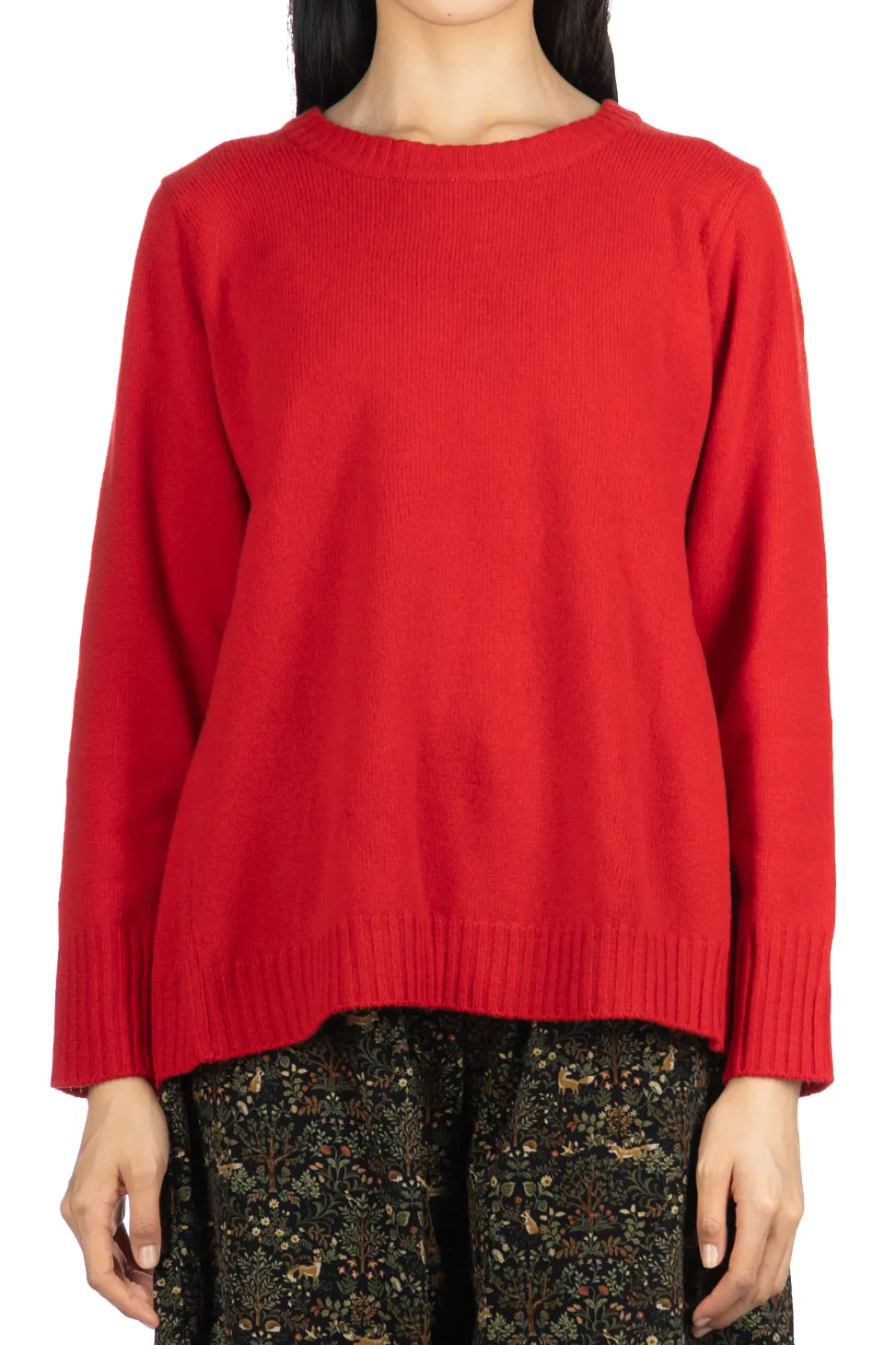 Sale NARU Tasmanian Lambswool Pullover - Red