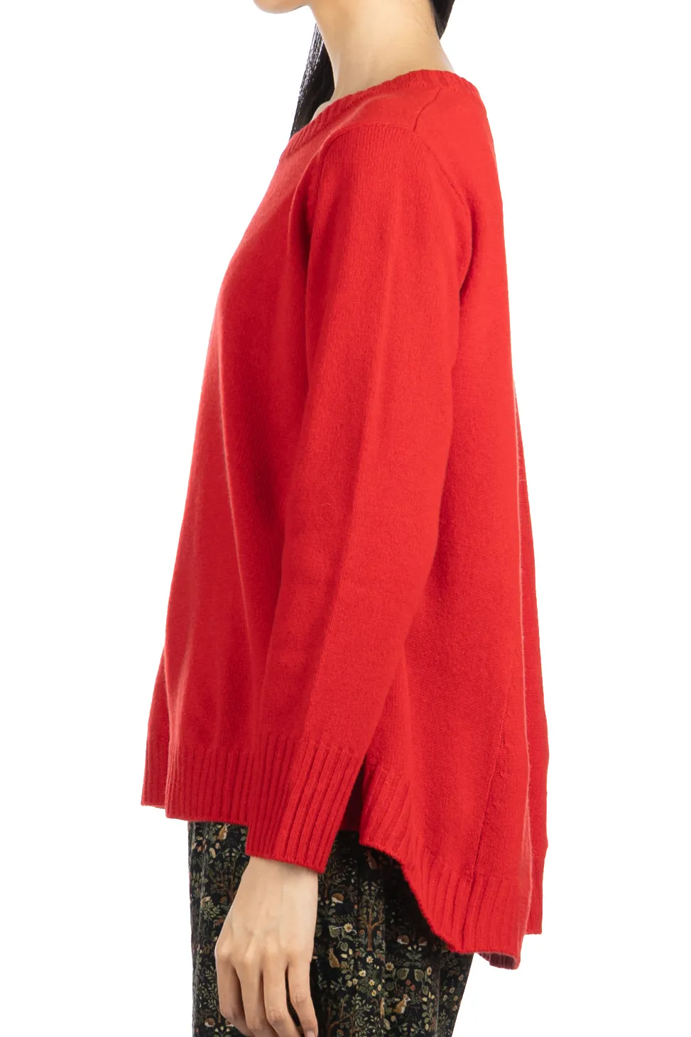 Sale NARU Tasmanian Lambswool Pullover - Red
