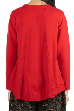 Sale NARU Tasmanian Lambswool Pullover - Red
