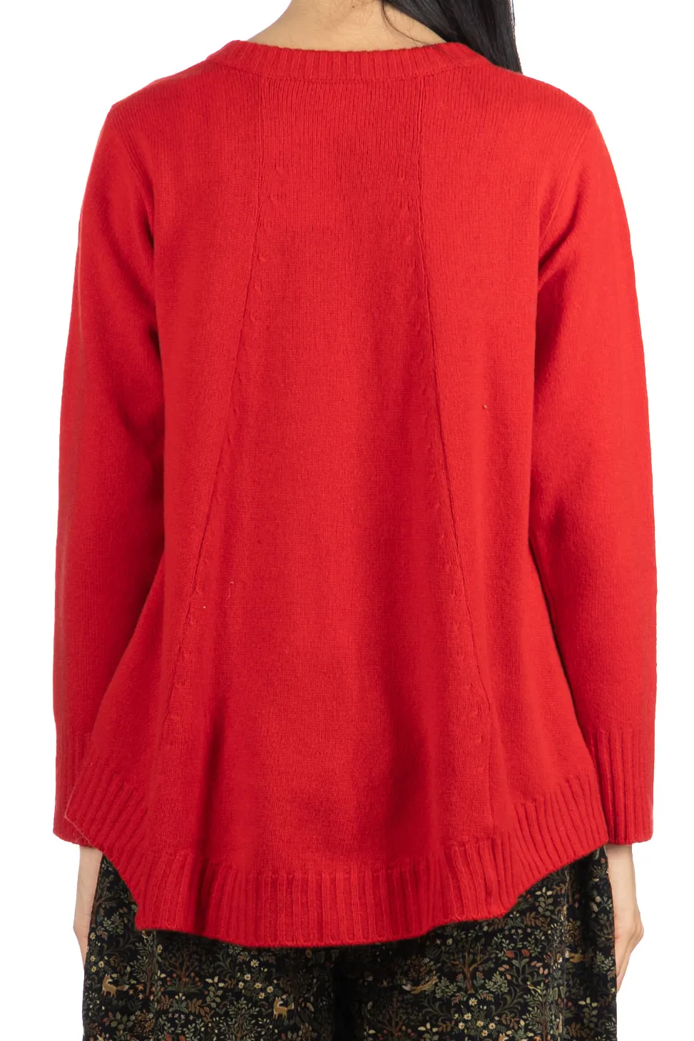 Sale NARU Tasmanian Lambswool Pullover - Red