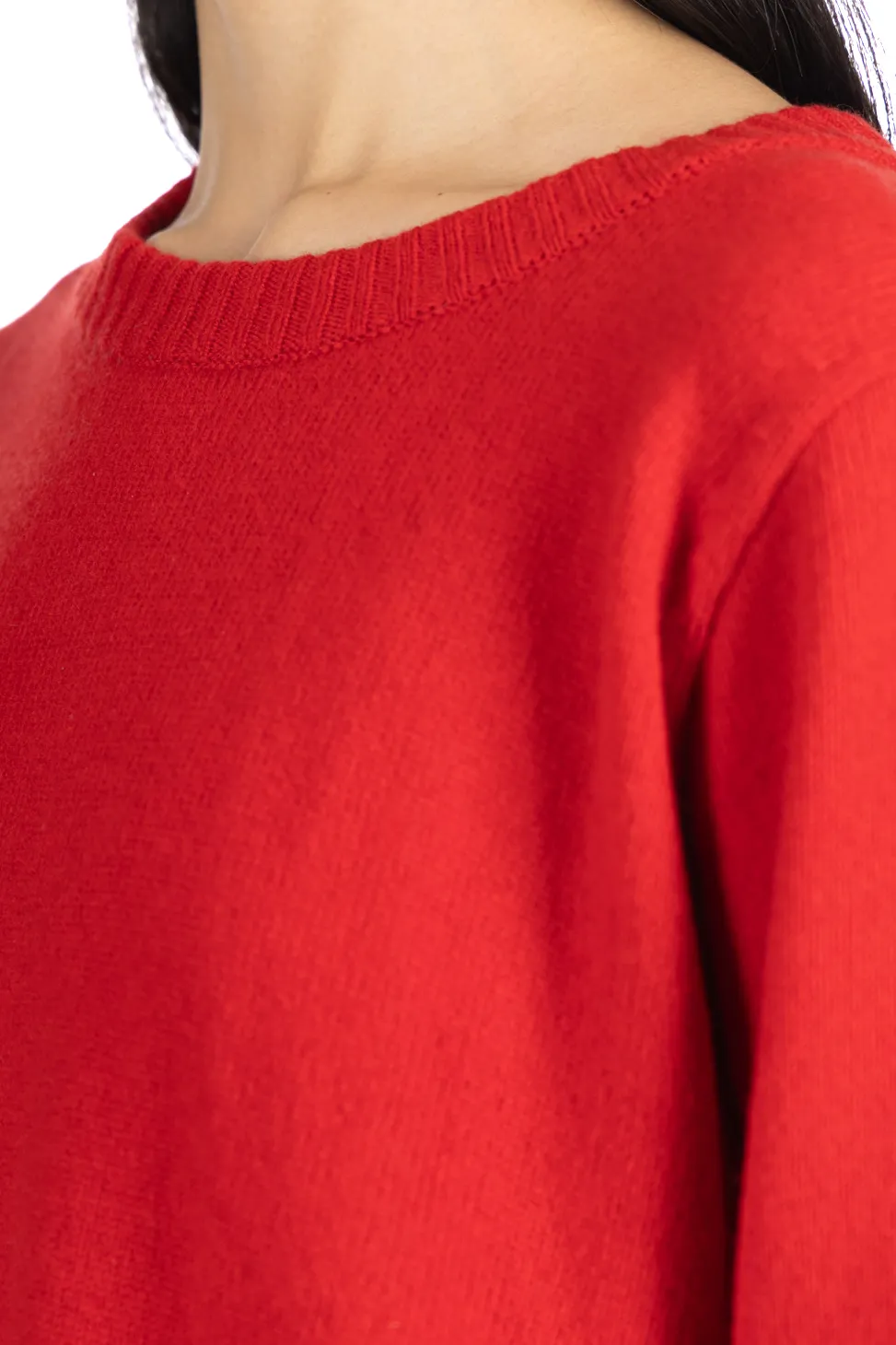 Sale NARU Tasmanian Lambswool Pullover - Red