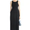Clearance AURALEE TENSE WOOL DOUBLE CLOTH DRESS - Black