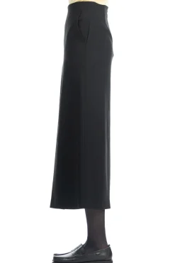 New AURALEE TENSE WOOL DOUBLE CLOTH SKIRT - Black