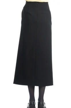 New AURALEE TENSE WOOL DOUBLE CLOTH SKIRT - Black