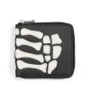 Discount Kapital Thumb-Up Bone Band Zip Wallet - Black