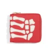 Fashion Kapital Thumb-Up Bone Band Zip Wallet - Red