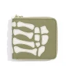 Clearance Kapital Thumb-Up Bone Band Zip Wallet - Olive