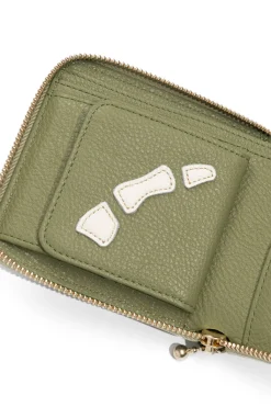 Clearance Kapital Thumb-Up Bone Band Zip Wallet - Olive