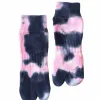 Hot NODAL Tie Die Socks - Pink x Navy