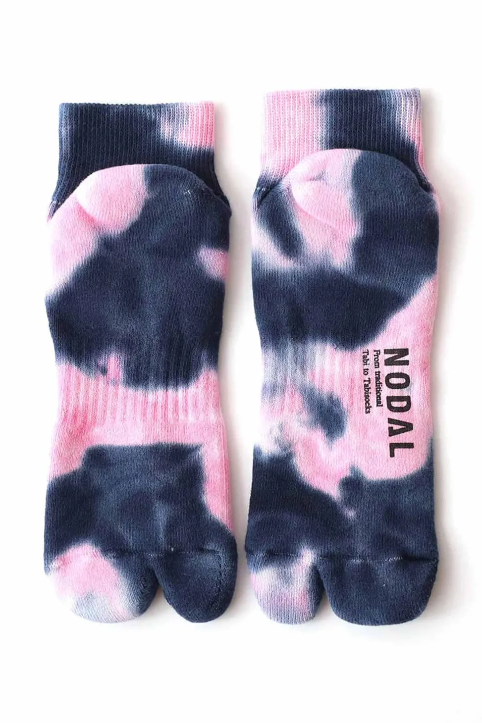 Hot NODAL Tie Die Socks - Pink x Navy