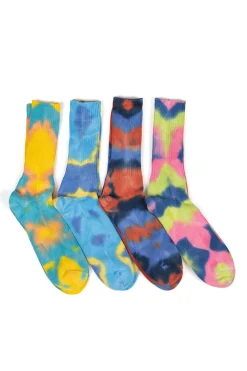 Clearance Anonymous Ism Tie Dye Crew Socks in 4 Color Choices