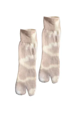 New NODAL Tie Dye Socks - Camel x Cream
