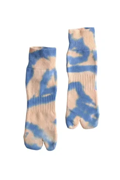 Best NODAL Tie Dye Socks - Orange x Blue