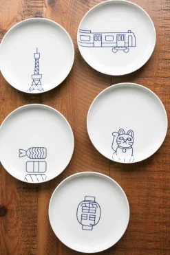 Clearance Kihara Porcelain Tokyo Icon Plate - Sushi 寿司