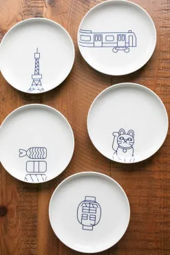 Clearance Kihara Porcelain Tokyo Icon Plate - Yamanote Line 山手線