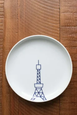 Best Kihara Porcelain Tokyo Icon Plate- Tokyo Tower
