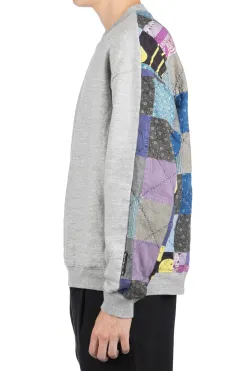 Clearance Kapital Top Fleece x PROFILE RAINBOWY Quilt 2-Tone BIG SWT - Grey