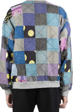 Clearance Kapital Top Fleece x PROFILE RAINBOWY Quilt 2-Tone BIG SWT - Grey