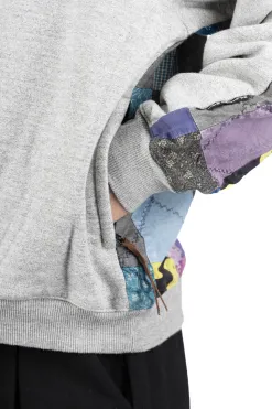 Clearance Kapital Top Fleece x PROFILE RAINBOWY Quilt 2-Tone BIG SWT - Grey