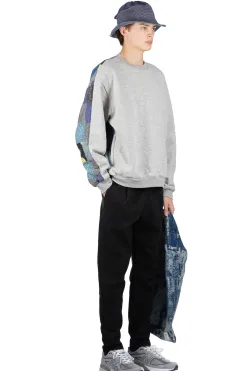 Clearance Kapital Top Fleece x PROFILE RAINBOWY Quilt 2-Tone BIG SWT - Grey