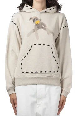 Discount Kapital TOP SWT Knit MARIONETTE Hoodie (KINAPUPPU) - Natural