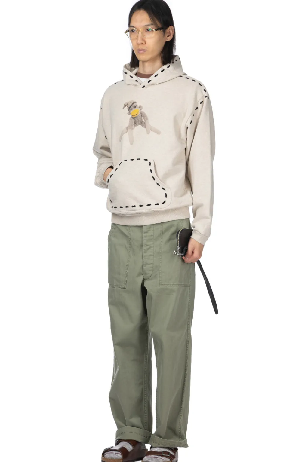 Best Kapital TOP SWT Knit MARIONETTE Hoodie (KINAPUPPU) - Natural