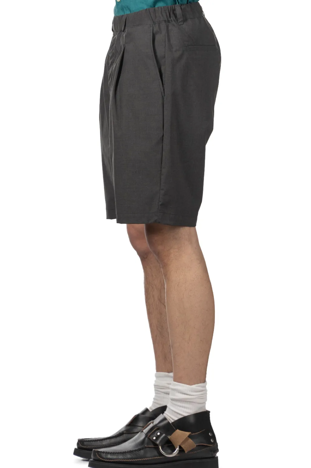 Discount Manual Alphabet TR Typewriter Short Pants - Charcoal