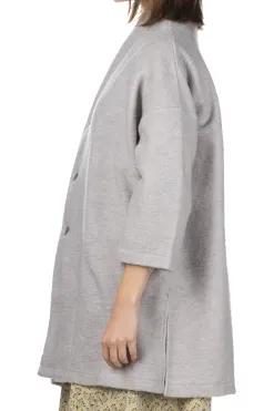 Discount NARU Travel Wool Notch Coat - Heather Grey