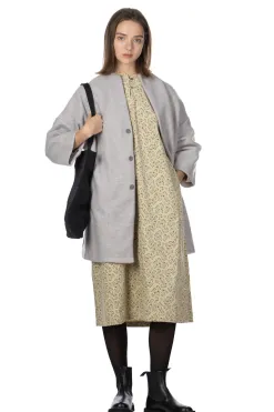Discount NARU Travel Wool Notch Coat - Heather Grey